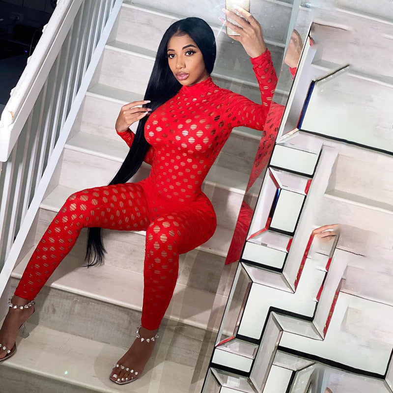 Hollow Sexy Long Jumpsuit
