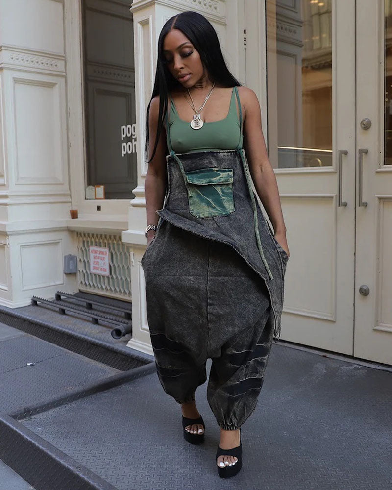 Combinaison en jean haute couture