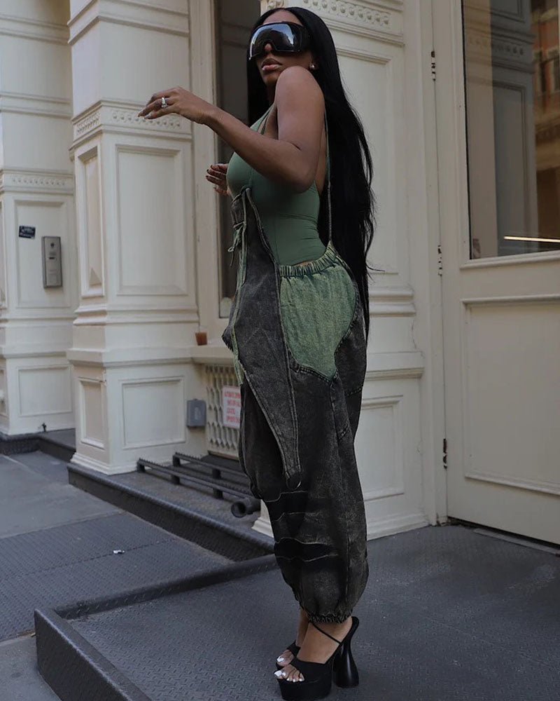 Combinaison en jean haute couture