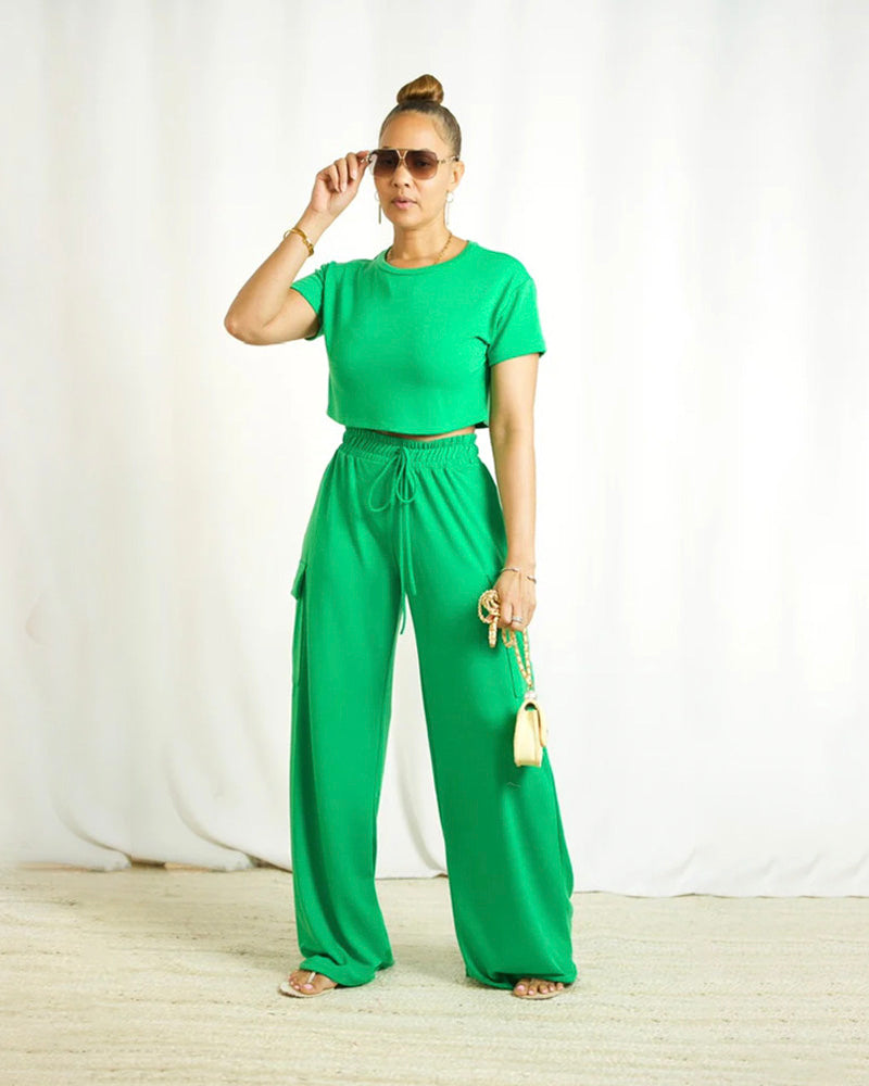 J-Lo Cargo Set Green