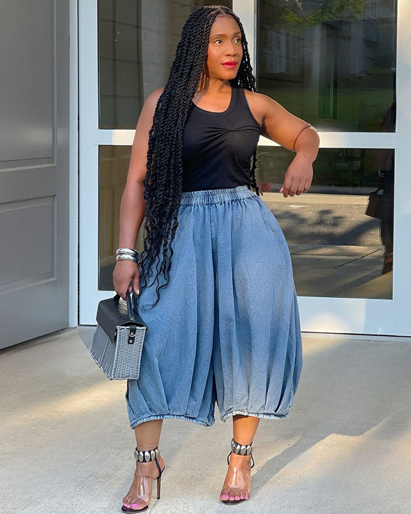 Pantalon court en jean Joni Babe