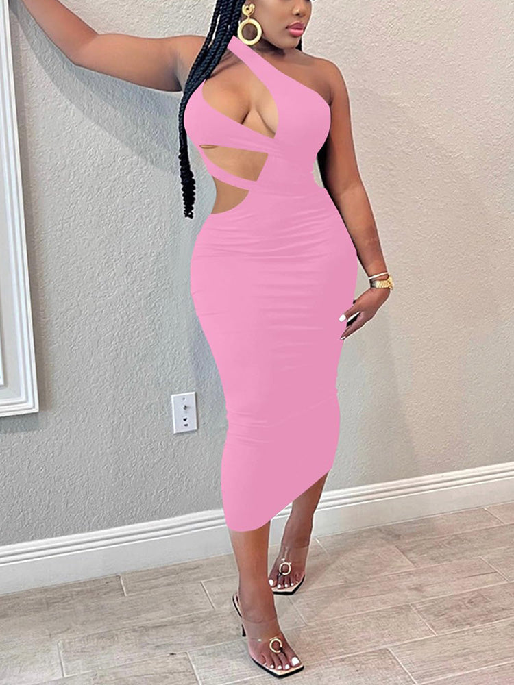 Cutout Bodycon Midi Dress