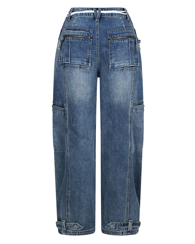 Jean baggy taille haute Kanagawa