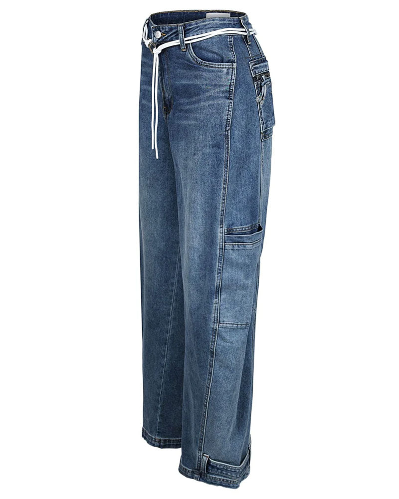 Jean baggy taille haute Kanagawa