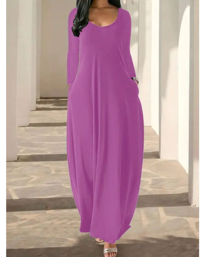 Keep It Cozy Maxi Dress