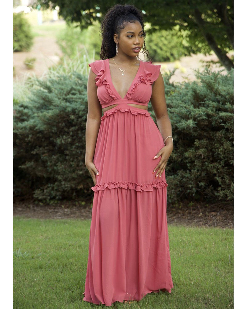 LADY SUNSHINE MAXI DRESS Pink