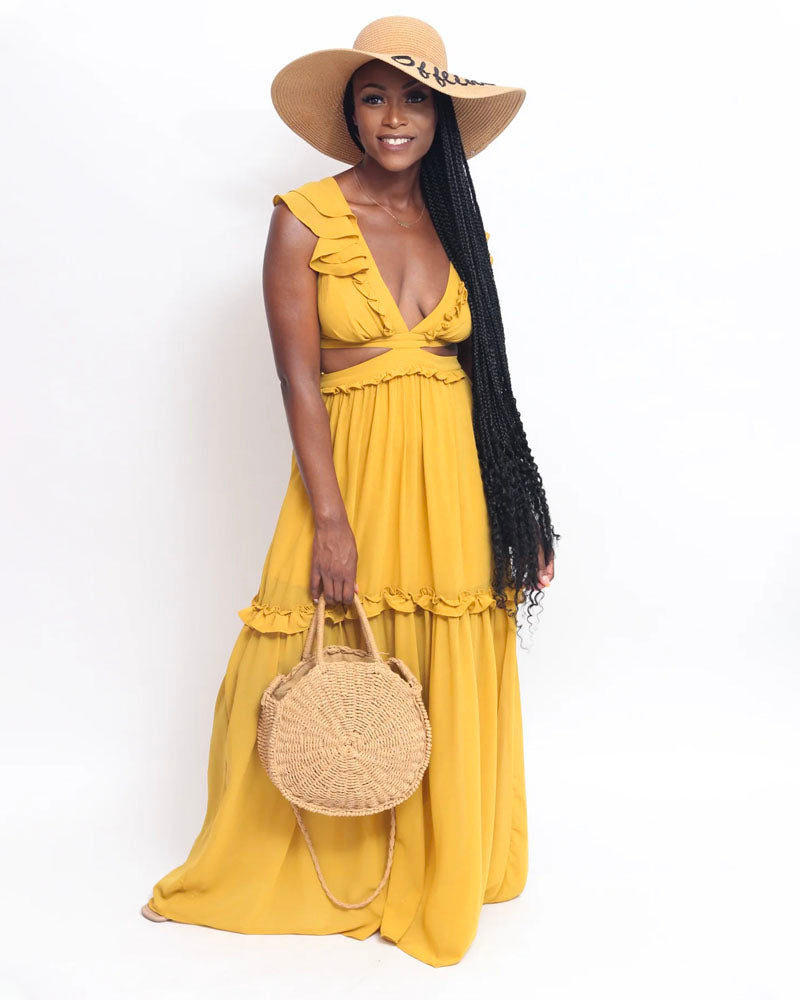LADY SUNSHINE MAXI DRESS Yellow