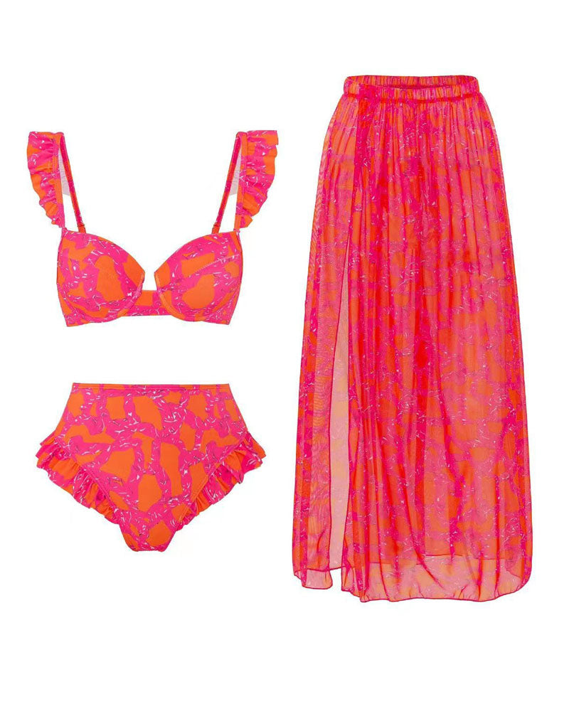 LULU SWIMSUIT SET Red