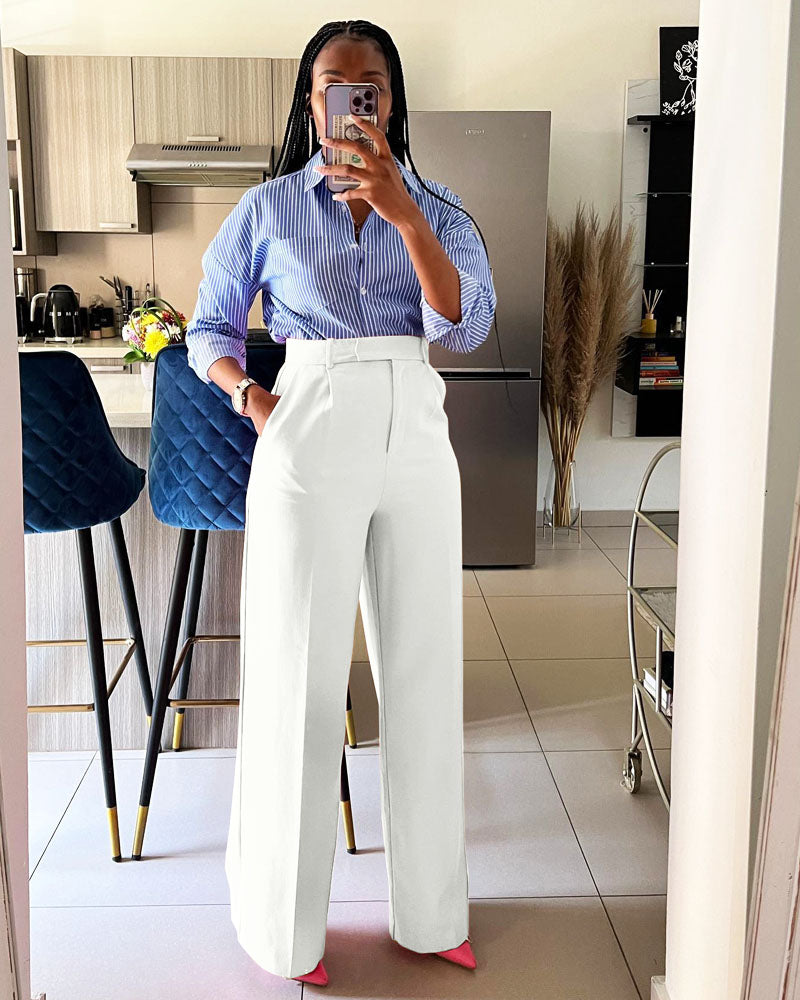 Late Night Drinks Pants White