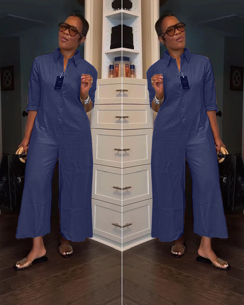 Lavaughn Jumpsuit Dark Blue