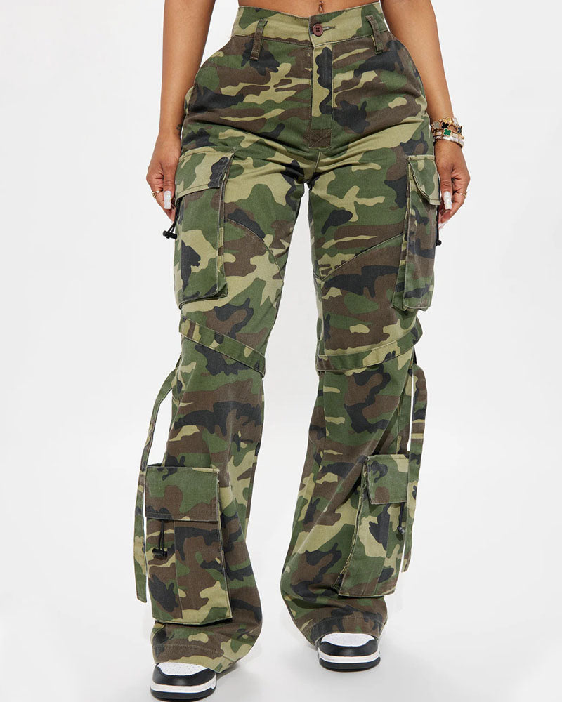 Level You Up – Cargohose mit Camouflage-Muster