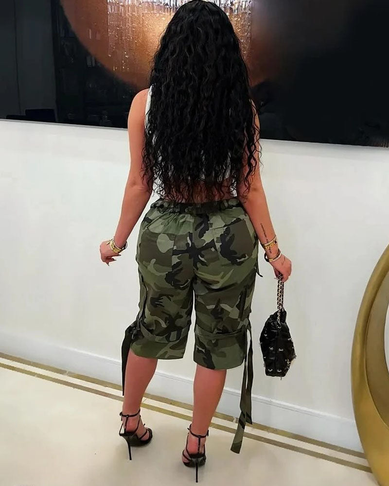 Level You Up Cargo Bermuda Short