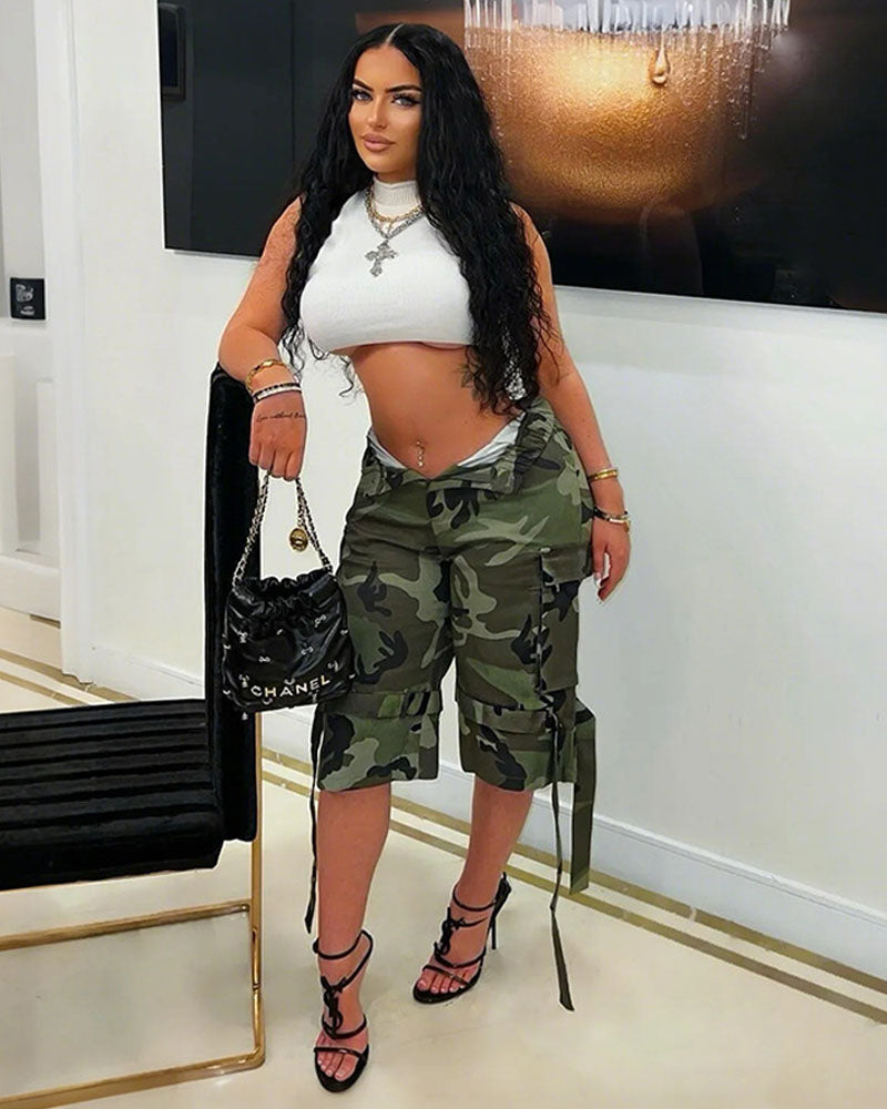 Level You Up Cargo Bermuda Short