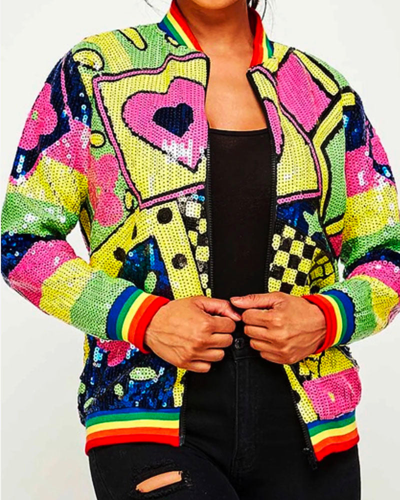 Whitney Sequins Jacket【Snazzyin Exclusive】 Love