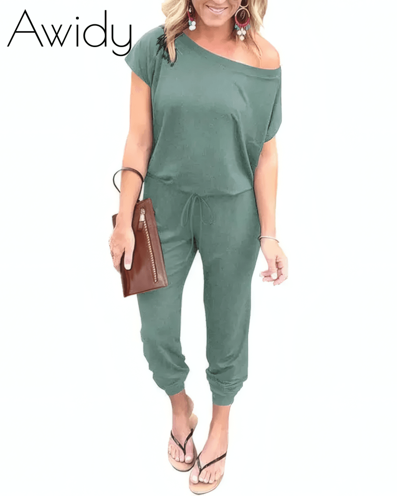 Drop Shoulder Jumpsuit