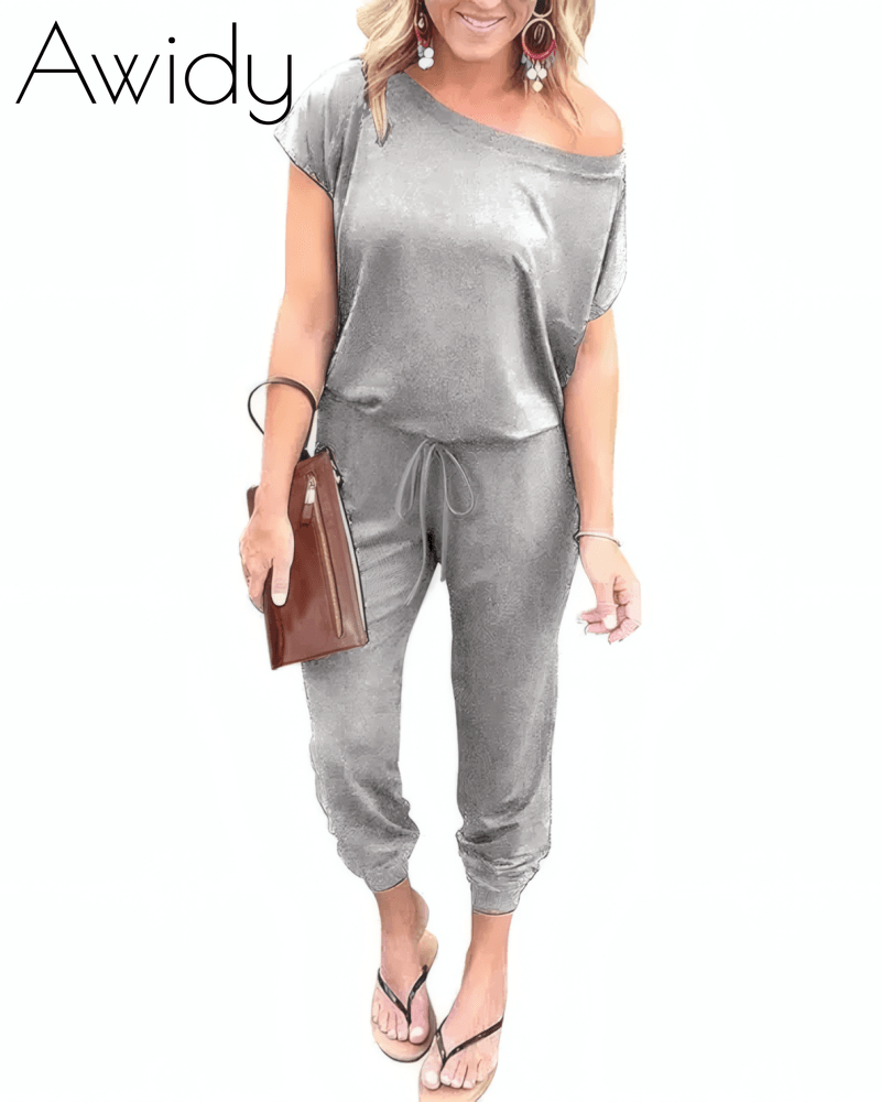 Drop Shoulder Jumpsuit