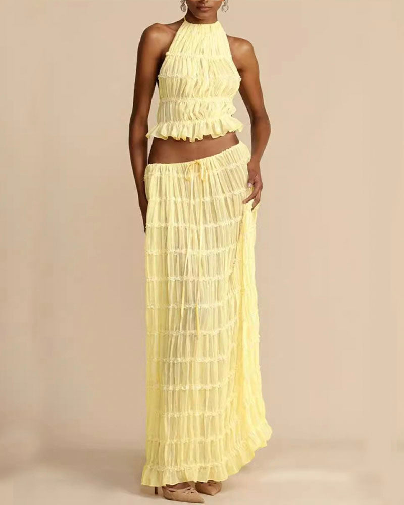 Lilipretty Passion Skirt Set Yellow