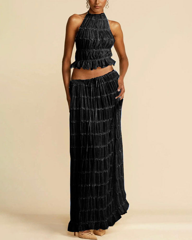 Lilipretty Passion Skirt Set Black