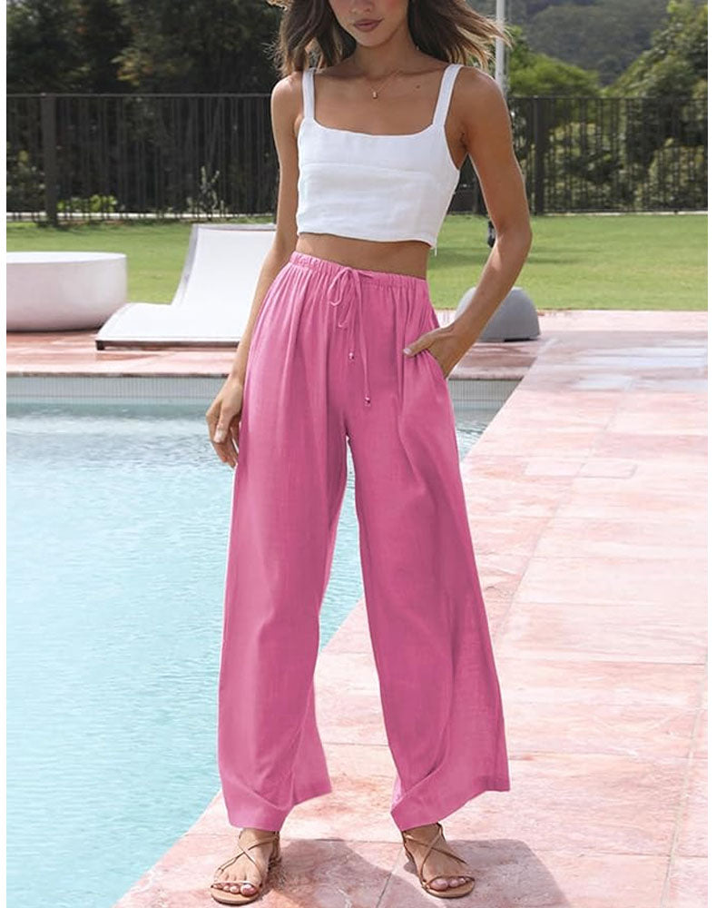 Palazzohose aus Leinen