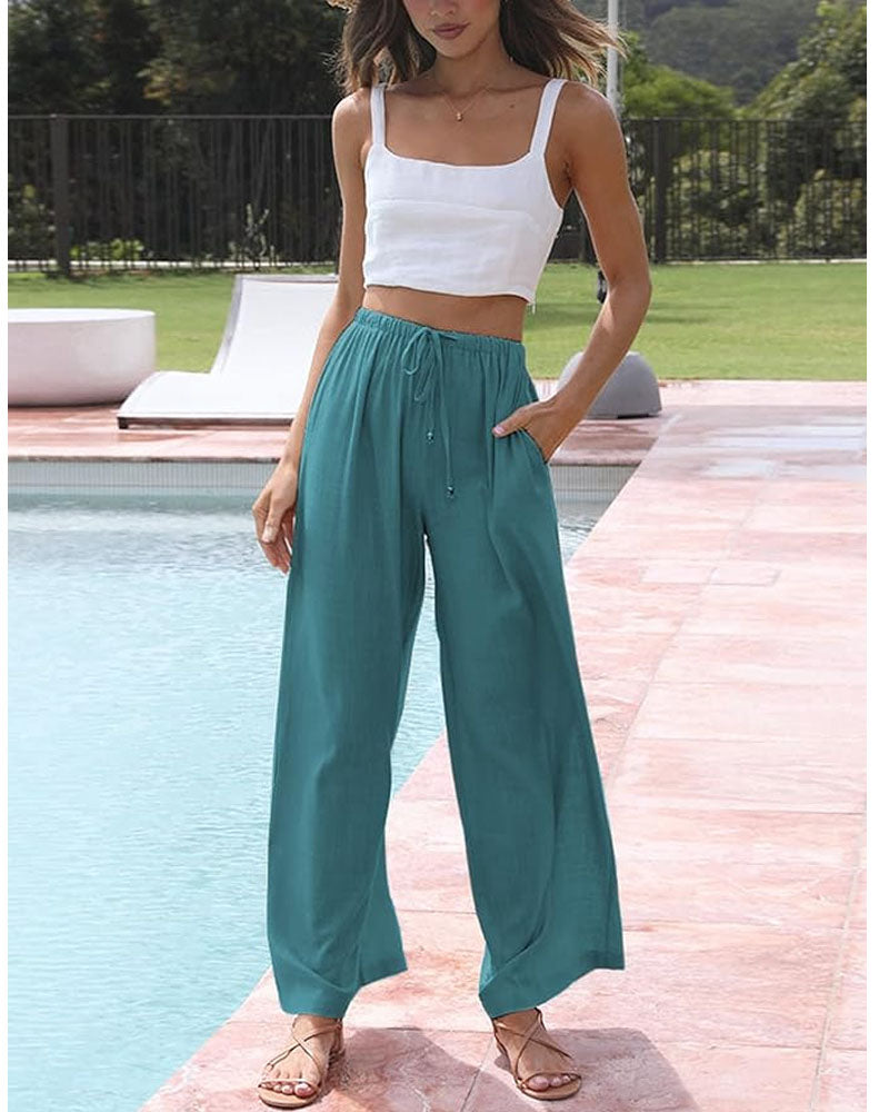 Palazzohose aus Leinen