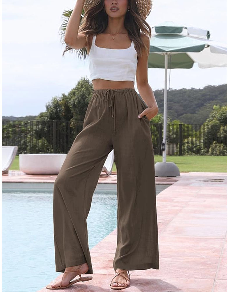 Palazzohose aus Leinen