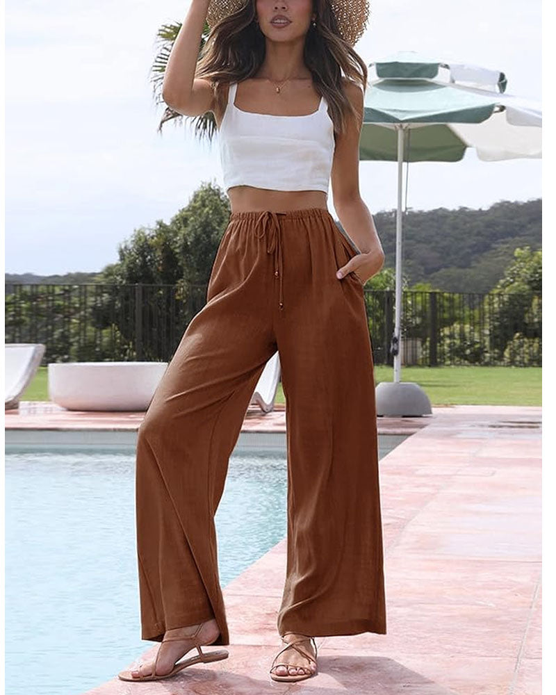 Palazzohose aus Leinen