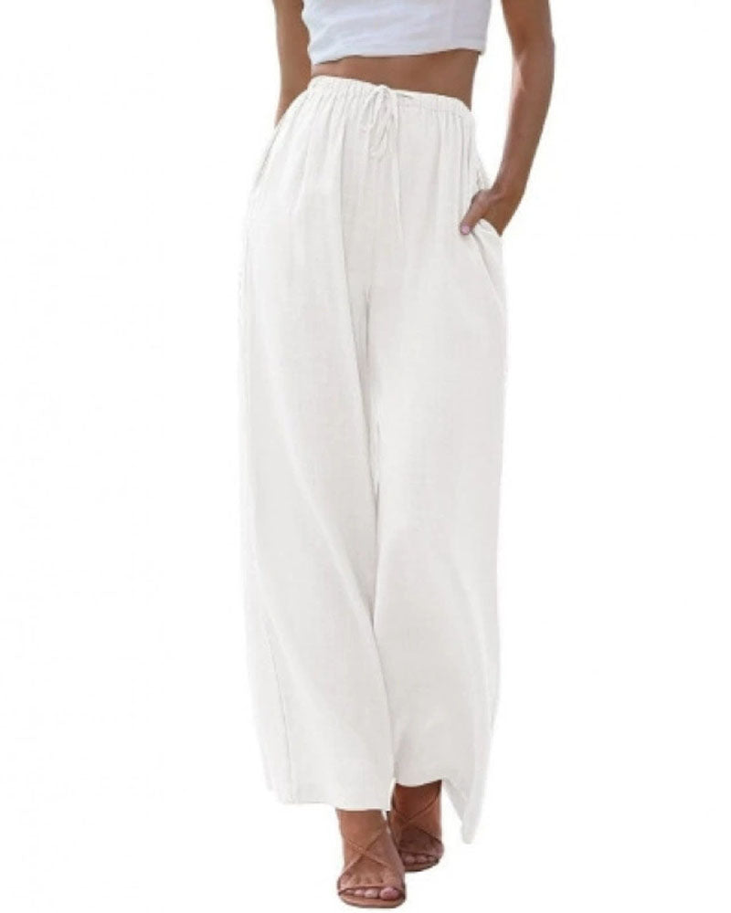 Palazzohose aus Leinen