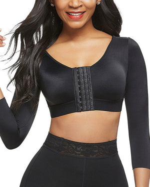 Long Sleeve Compression Bra Black