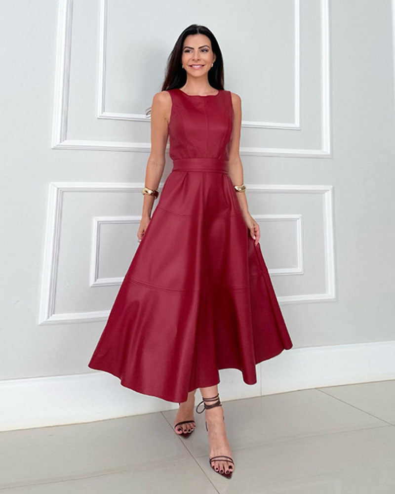 Love Notes Leather Dress