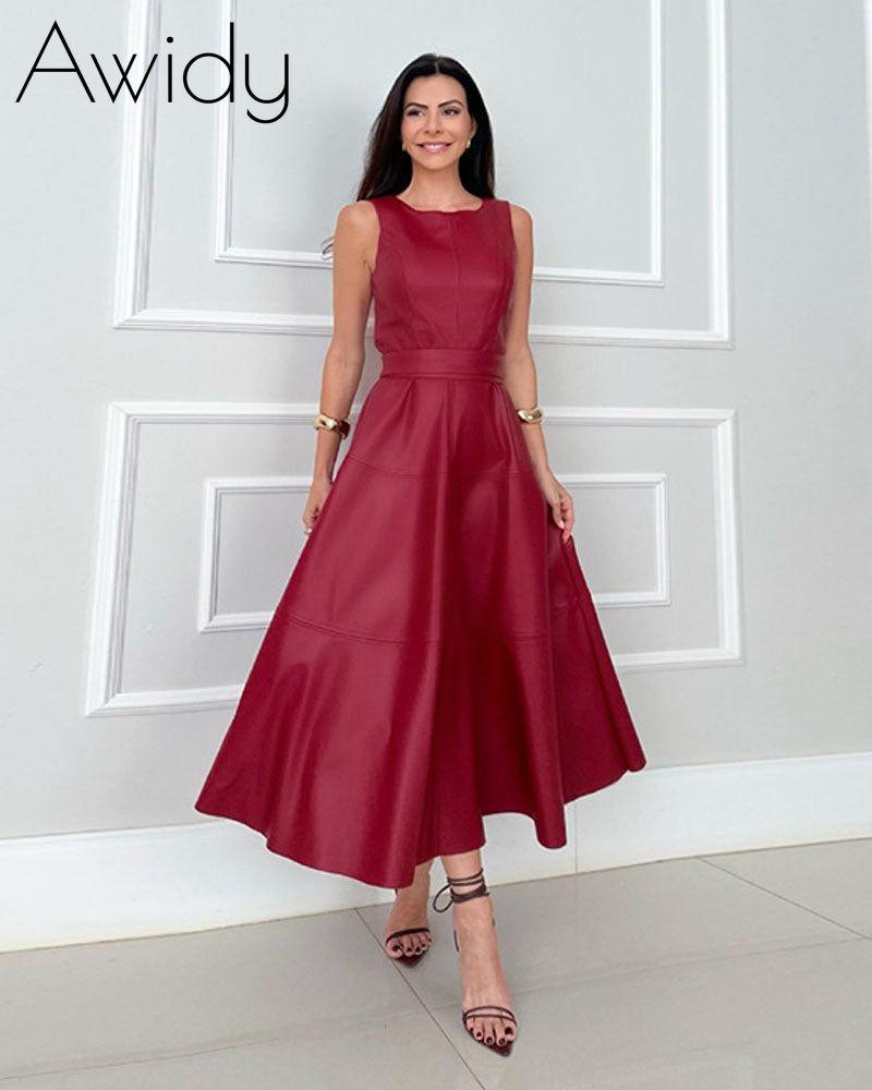 Love Notes Leather Dress