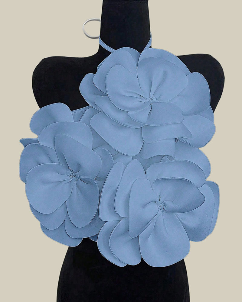 Love In Sight Flower Top Blue