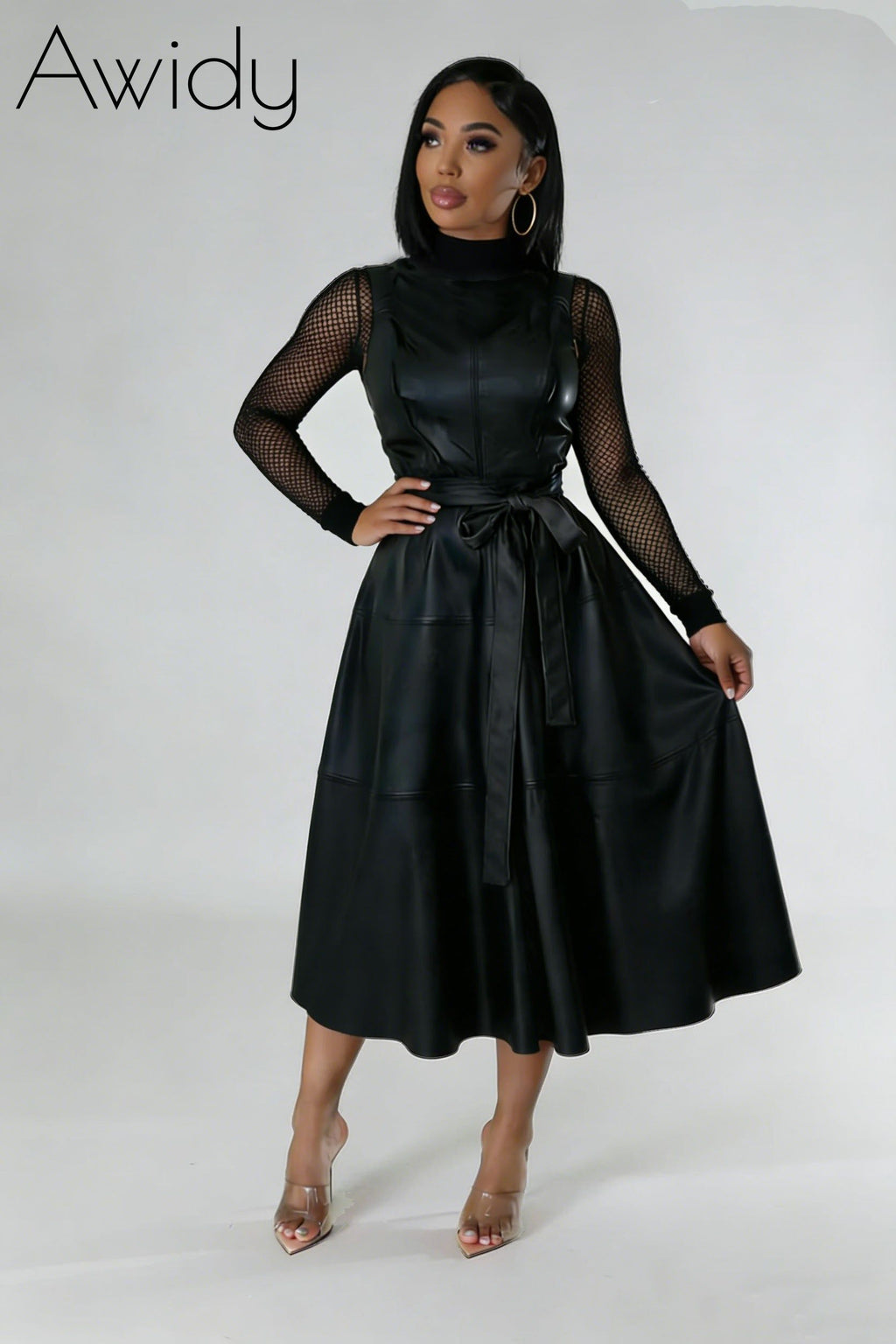 Love Notes Leather Dress