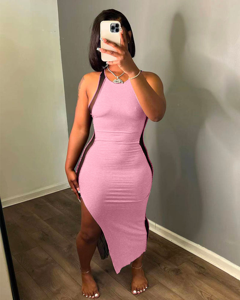 MIXED EMOTIONS MAXI DRESS Pink