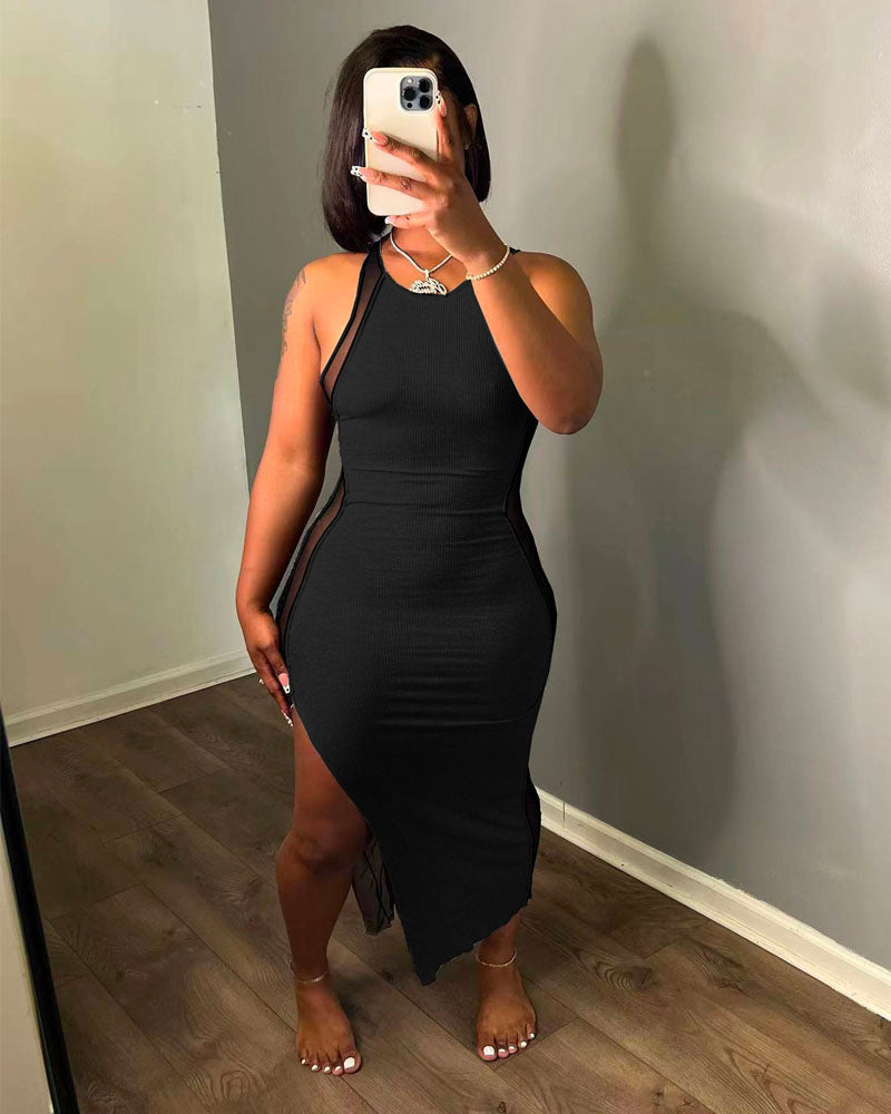 MIXED EMOTIONS MAXI DRESS Black