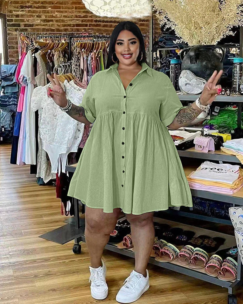 Madison Linen Tunic Dress Sage