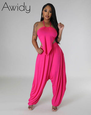 Nori Pants Set Hot Pink