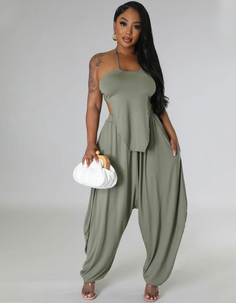 Nori Pants Set Olive