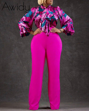 Marcie Set Pant Set Rose Red