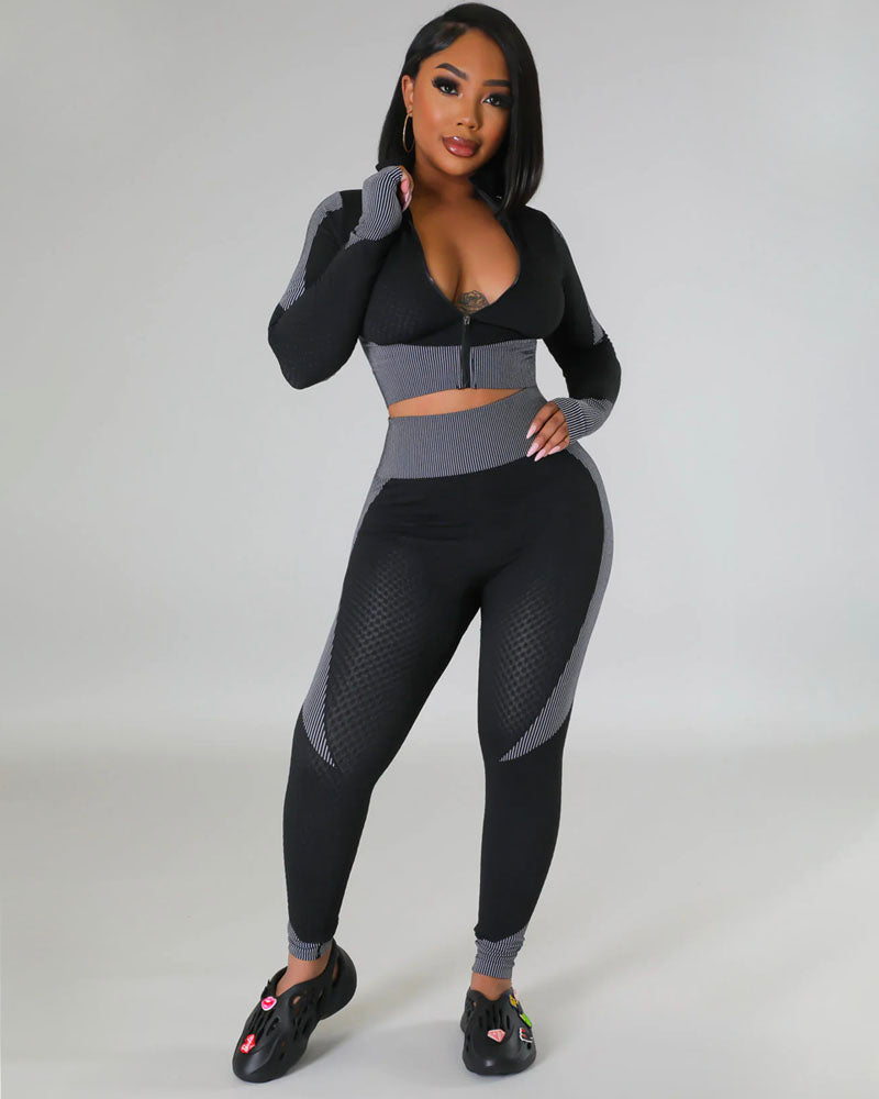 Match My Power Legging Set Black