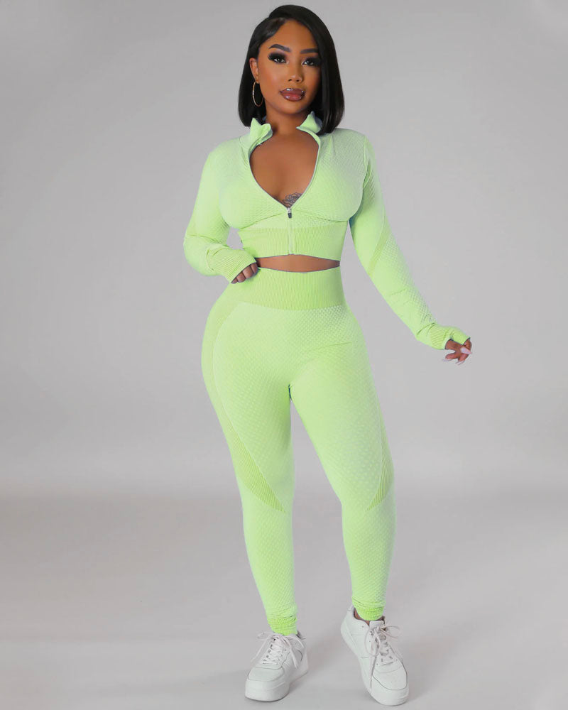 Match My Power Legging Set LimeGreen