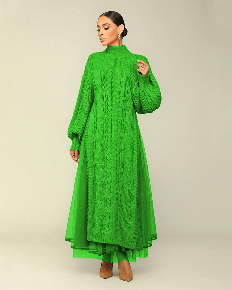 Tulle Me A Secret Skirt Set Green