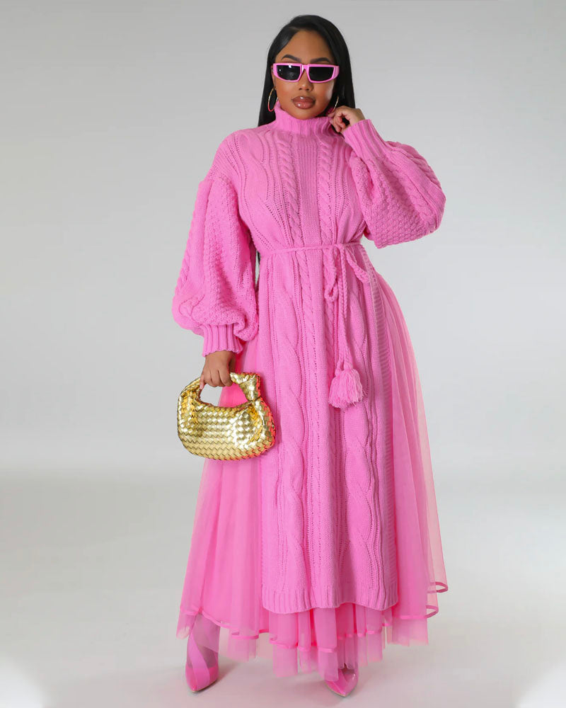 Tulle Me A Secret Skirt Set Pink