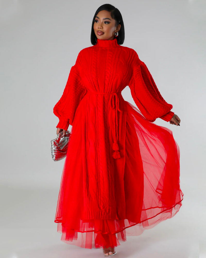 Tulle Me A Secret Skirt Set Red