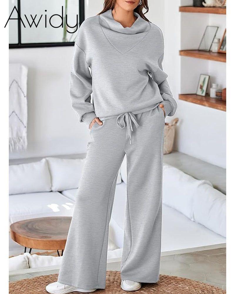 Mock Neck Sweatsuit