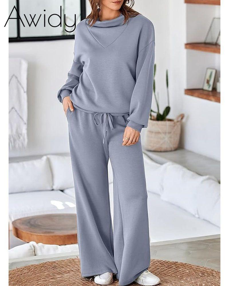 Mock Neck Sweatsuit