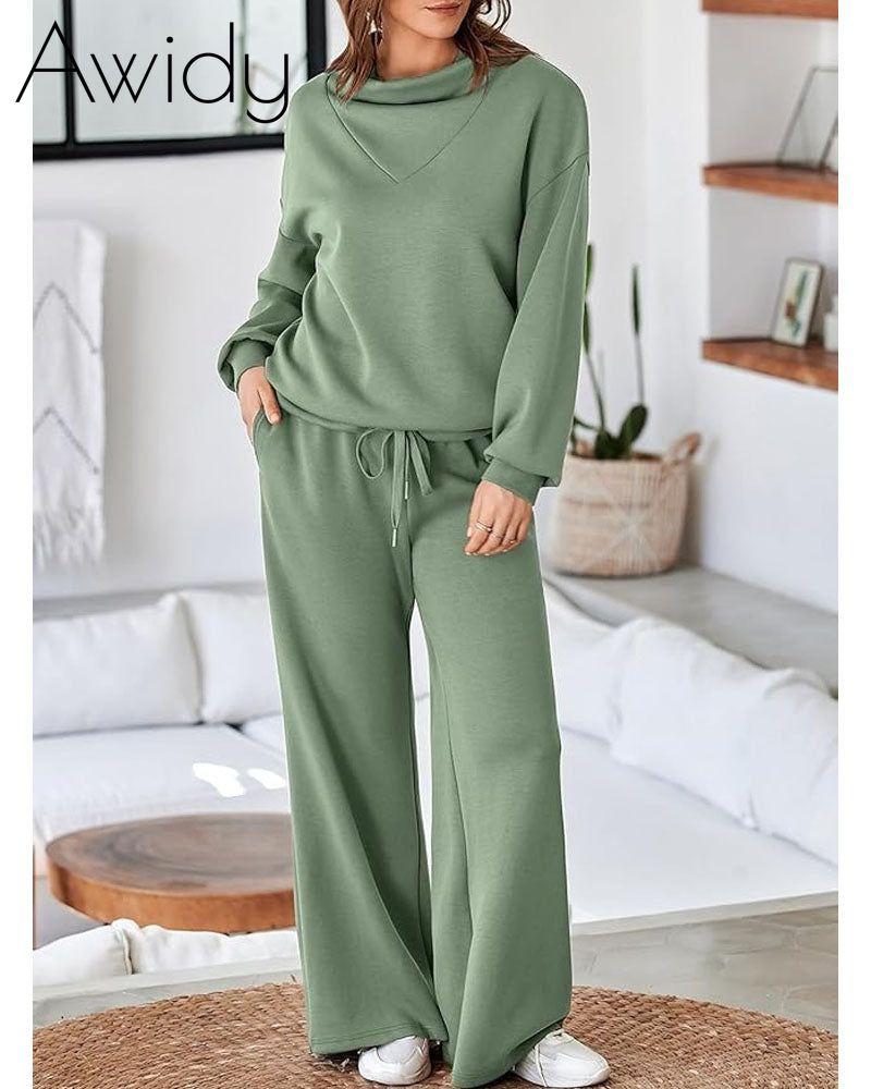 Mock Neck Sweatsuit