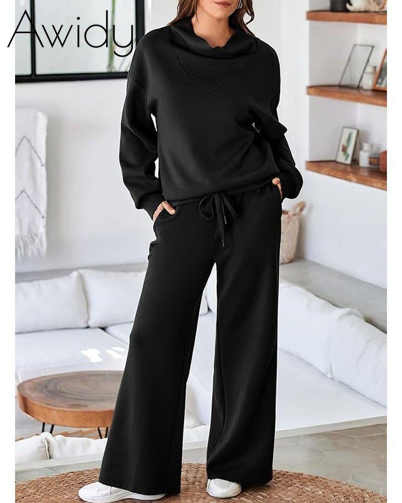 Mock Neck Sweatsuit