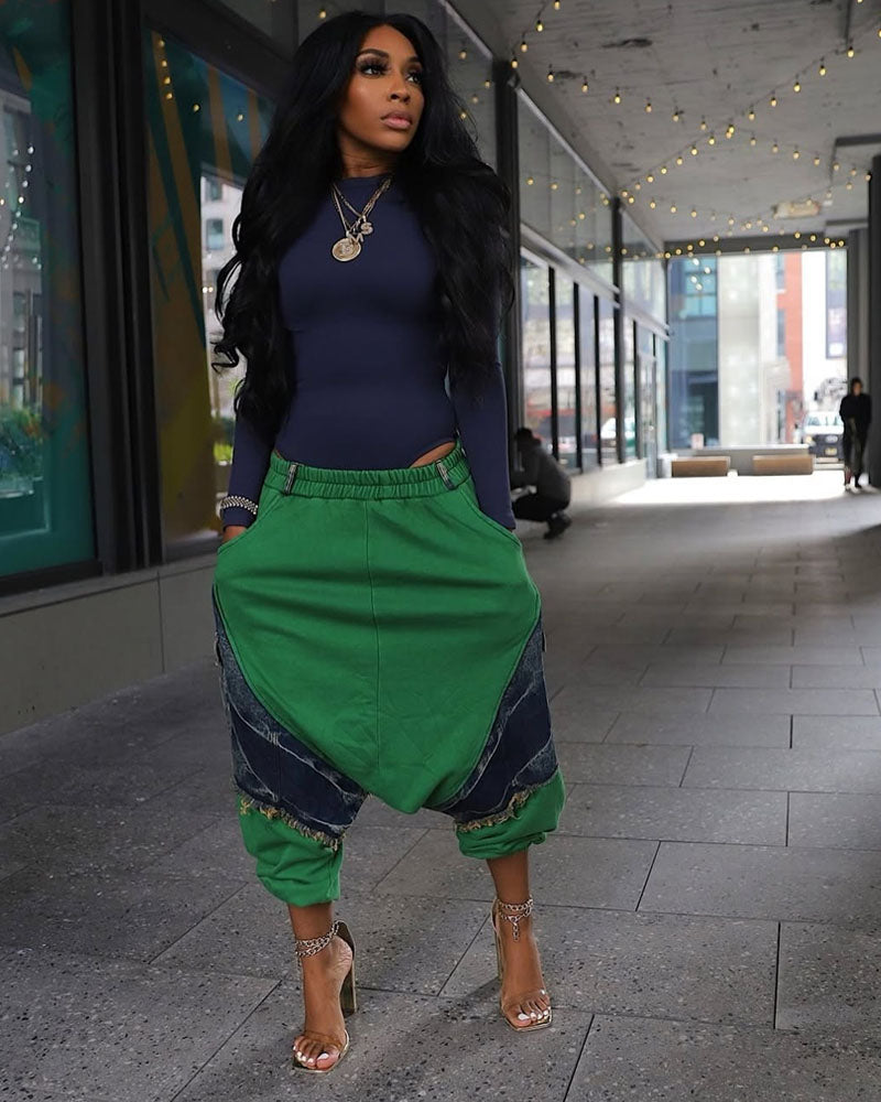 Pantalon délavé à l'acide, ne vous faites pas de mal