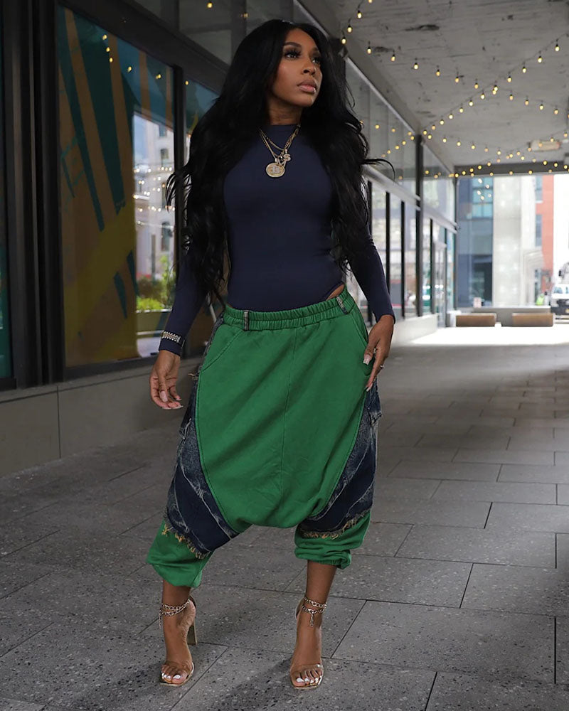 Pantalon délavé à l'acide, ne vous faites pas de mal