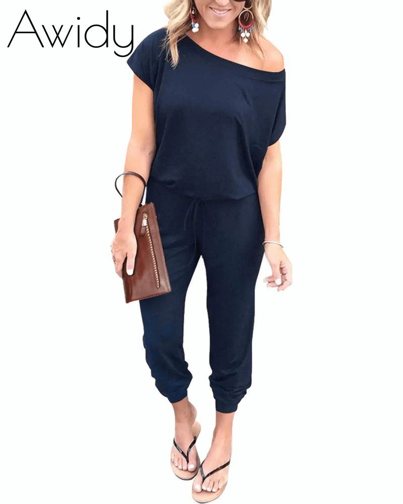 Drop Shoulder Jumpsuit